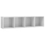 Estantería/mueble de TV blanco brillo 143x30x36 cm de , Estantes y estanterías - Ref: Foro24-800267, Precio: 77,77 €, Descuen...