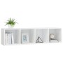 Estantería/mueble de TV blanco brillo 143x30x36 cm de , Estantes y estanterías - Ref: Foro24-800267, Precio: 77,77 €, Descuen...