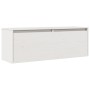 Armario de pared de madera maciza de pino blanco 100x30x35 cm de , Estantes y estanterías - Ref: Foro24-813467, Precio: 75,53...