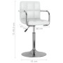 Sillas de comedor giratorias 6 unidades cuero sintético blanco de , Sillas de comedor - Ref: Foro24-3087896, Precio: 364,63 €...