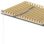 Toldo retráctil automático amarillo y blanco 450x300 cm de vidaXL, Toldos - Ref: Foro24-3068928, Precio: 378,37 €, Descuento: %