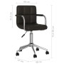 Silla de comedor giratoria cuero sintético negro de , Sillas de comedor - Ref: Foro24-3088186, Precio: 99,56 €, Descuento: %