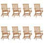 Sillas de jardín plegables 8 unidades madera maciza de teca de , Sillas de jardín - Ref: Foro24-3096595, Precio: 615,54 €, De...