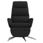 Sillón de relax con reposapiés tela negro de , Sillones - Ref: Foro24-3097530, Precio: 140,07 €, Descuento: %