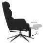Sillón de relax con reposapiés tela negro de , Sillones - Ref: Foro24-3097530, Precio: 140,07 €, Descuento: %