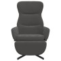 Sillón de relax con reposapiés terciopelo gris oscuro de , Sillones - Ref: Foro24-3097496, Precio: 119,58 €, Descuento: %