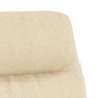 Sillón de relax con reposapiés tela color crema de , Sillones - Ref: Foro24-3097526, Precio: 130,17 €, Descuento: %