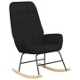 Sillón mecedora con taburete tela negro de , Mecedoras - Ref: Foro24-3097710, Precio: 138,74 €, Descuento: %