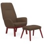 Sillón de relax con taburete de tela gris taupé de , Sillones - Ref: Foro24-3097880, Precio: 142,55 €, Descuento: %
