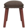 Sillón de relax con taburete de tela gris taupé de , Sillones - Ref: Foro24-3097880, Precio: 142,55 €, Descuento: %