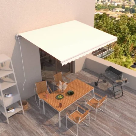 Automatisch einziehbare Markise creme 450x300 cm von vidaXL, Markisen - Ref: Foro24-3068927, Preis: 389,17 €, Rabatt: %