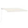 Toldo retráctil automático crema 450x300 cm de vidaXL, Toldos - Ref: Foro24-3068927, Precio: 461,12 €, Descuento: %