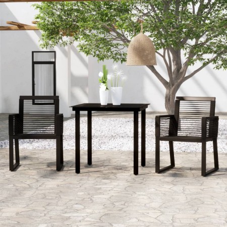 Juego de comedor para jardín 3 piezas negro de , Conjuntos de jardín - Ref: Foro24-3099149, Precio: 280,21 €, Descuento: %