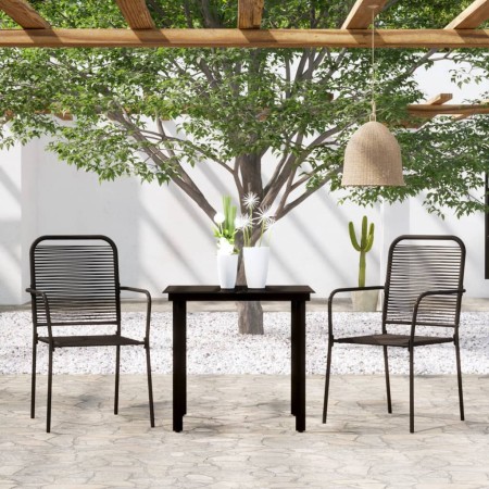Juego de comedor para jardín 3 piezas negro de , Conjuntos de jardín - Ref: Foro24-3099137, Precio: 197,46 €, Descuento: %