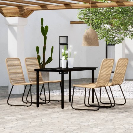 Juego de comedor para jardín 5 piezas color roble de , Conjuntos de jardín - Ref: Foro24-3099163, Precio: 578,83 €, Descuento: %