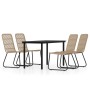 Juego de comedor para jardín 5 piezas color roble de , Conjuntos de jardín - Ref: Foro24-3099163, Precio: 578,83 €, Descuento: %