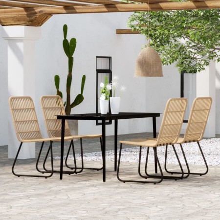 Juego de comedor para jardín 5 piezas color roble de , Conjuntos de jardín - Ref: Foro24-3099175, Precio: 572,38 €, Descuento: %