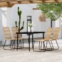 Juego de comedor para jardín 5 piezas color roble de , Conjuntos de jardín - Ref: Foro24-3099175, Precio: 572,38 €, Descuento: %