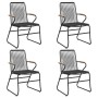 Juego de comedor de jardín 5 piezas ratán PVC negro de , Conjuntos de jardín - Ref: Foro24-3099210, Precio: 304,00 €, Descuen...