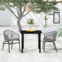 Juego de comedor de jardín 3 piezas gris de , Conjuntos de jardín - Ref: Foro24-3099233, Precio: 255,15 €, Descuento: %