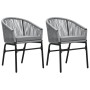 Juego de comedor de jardín 3 piezas gris de , Conjuntos de jardín - Ref: Foro24-3099233, Precio: 255,15 €, Descuento: %