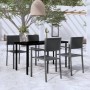 Juego de comedor para jardín 5 piezas negro de , Conjuntos de jardín - Ref: Foro24-3099265, Precio: 331,24 €, Descuento: %