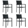 Juego de comedor para jardín 5 piezas negro de , Conjuntos de jardín - Ref: Foro24-3099265, Precio: 331,24 €, Descuento: %