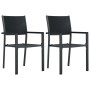 Juego de comedor para jardín 7 piezas blanco y negro de , Conjuntos de jardín - Ref: Foro24-3099278, Precio: 443,74 €, Descue...