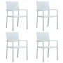 Juego de comedor de jardín de 5 piezas blanco de , Conjuntos de jardín - Ref: Foro24-3099259, Precio: 313,31 €, Descuento: %