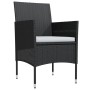 Juego de comedor de jardín 7 piezas con cojines negro de , Conjuntos de jardín - Ref: Foro24-3099308, Precio: 448,47 €, Descu...