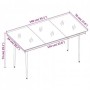 Juego de comedor de jardín 5 piezas con cojines negro de , Conjuntos de jardín - Ref: Foro24-3099343, Precio: 318,75 €, Descu...