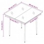 Juego de comedor para jardín 5 piezas con cojines gris y negro de , Conjuntos de jardín - Ref: Foro24-3099348, Precio: 383,90...