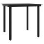 Juego de comedor para jardín 5 piezas con cojines gris y negro de , Conjuntos de jardín - Ref: Foro24-3099336, Precio: 361,40...