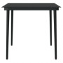 Juego de comedor de jardín 3 piezas con cojines negro de , Conjuntos de jardín - Ref: Foro24-3099341, Precio: 227,48 €, Descu...