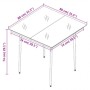 Juego de comedor de jardín 3 piezas con cojines negro de , Conjuntos de jardín - Ref: Foro24-3099341, Precio: 227,48 €, Descu...
