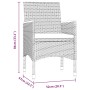Juego de comedor de jardín 3 piezas con cojines negro de , Conjuntos de jardín - Ref: Foro24-3099341, Precio: 227,48 €, Descu...