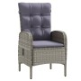 Juego de comedor de jardín 7 piezas con cojines gris y negro de , Conjuntos de jardín - Ref: Foro24-3099362, Precio: 898,06 €...