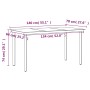 Juego de comedor de jardín 7 piezas con cojines gris y negro de , Conjuntos de jardín - Ref: Foro24-3099362, Precio: 898,06 €...
