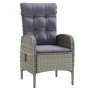 Juego de comedor de jardín 7 piezas con cojines gris y negro de , Conjuntos de jardín - Ref: Foro24-3099374, Precio: 885,87 €...