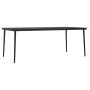 Juego de comedor de jardín 9 piezas gris y negro de , Conjuntos de jardín - Ref: Foro24-3099376, Precio: 1,00 €, Descuento: %