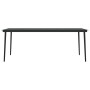Juego de comedor de jardín 9 piezas gris y negro de , Conjuntos de jardín - Ref: Foro24-3099376, Precio: 1,00 €, Descuento: %
