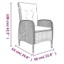 Juego de comedor de jardín 9 piezas gris y negro de , Conjuntos de jardín - Ref: Foro24-3099376, Precio: 1,00 €, Descuento: %