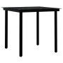 Juego de comedor de jardín 3 piezas con cojines negro de , Conjuntos de jardín - Ref: Foro24-3099479, Precio: 421,03 €, Descu...