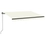 Toldo retráctil manual crema 350x250 cm de vidaXL, Toldos - Ref: Foro24-3069077, Precio: 244,12 €, Descuento: %
