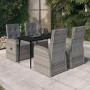 Juego de comedor de jardín 5 piezas con cojines gris de , Conjuntos de jardín - Ref: Foro24-3099487, Precio: 785,77 €, Descue...