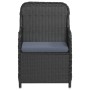 Juego de comedor de jardín 5 piezas con cojines negro de , Conjuntos de jardín - Ref: Foro24-3099542, Precio: 628,76 €, Descu...