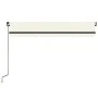 Toldo retráctil manual crema 350x250 cm de vidaXL, Toldos - Ref: Foro24-3069077, Precio: 261,38 €, Descuento: %