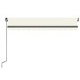 Toldo retráctil manual crema 350x250 cm de vidaXL, Toldos - Ref: Foro24-3069077, Precio: 244,12 €, Descuento: %