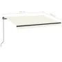 Toldo retráctil manual crema 350x250 cm de vidaXL, Toldos - Ref: Foro24-3069077, Precio: 261,38 €, Descuento: %