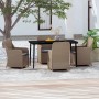 Juego de comedor de jardín 5 piezas con cojines marrón de , Conjuntos de jardín - Ref: Foro24-3099549, Precio: 757,58 €, Desc...